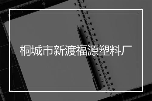 桐城市新渡福源塑料厂