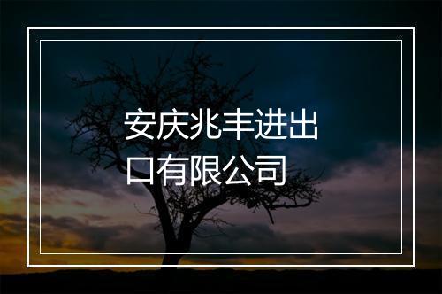 安庆兆丰进出口有限公司