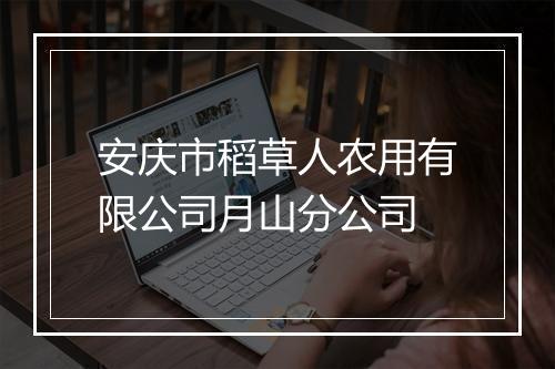 安庆市稻草人农用有限公司月山分公司