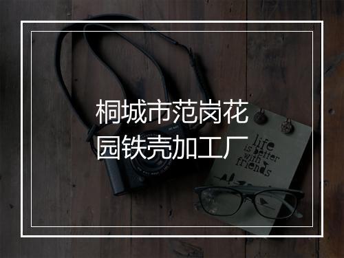 桐城市范岗花园铁壳加工厂