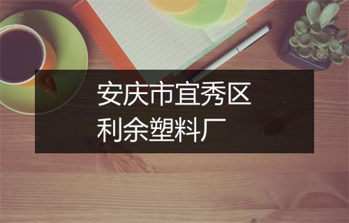 安庆市宜秀区利余塑料厂