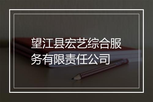 望江县宏艺综合服务有限责任公司