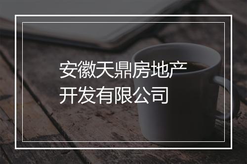 安徽天鼎房地产开发有限公司