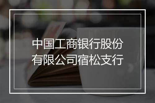 中国工商银行股份有限公司宿松支行