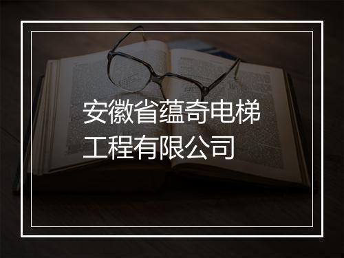 安徽省蕴奇电梯工程有限公司