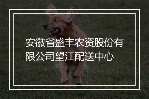 安徽省盛丰农资股份有限公司望江配送中心