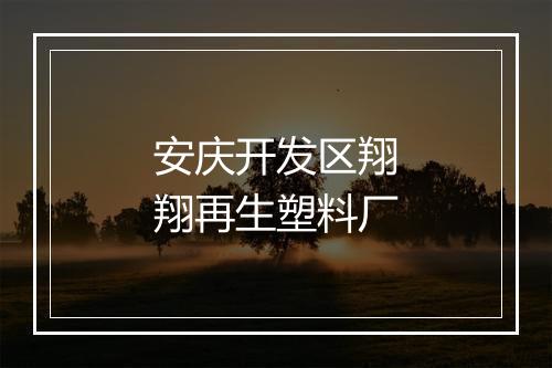 安庆开发区翔翔再生塑料厂