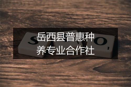岳西县普惠种养专业合作社