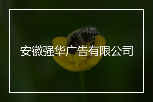 安徽强华广告有限公司
