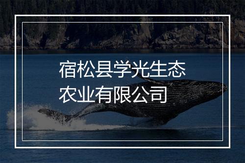 宿松县学光生态农业有限公司