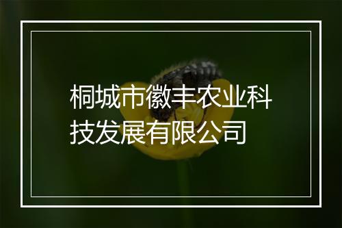 桐城市徽丰农业科技发展有限公司