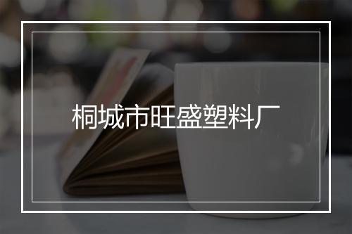 桐城市旺盛塑料厂