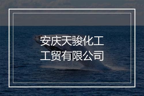 安庆天骏化工工贸有限公司