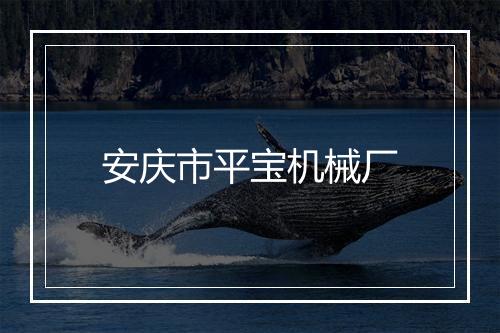 安庆市平宝机械厂