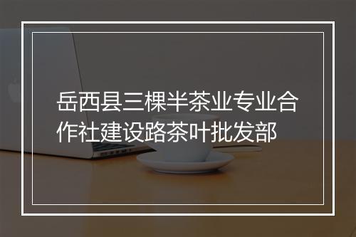 岳西县三棵半茶业专业合作社建设路茶叶批发部