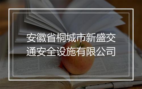 安徽省桐城市新盛交通安全设施有限公司