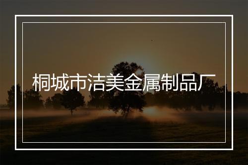 桐城市洁美金属制品厂
