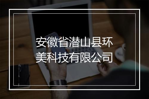 安徽省潜山县环美科技有限公司