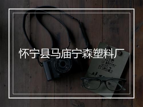 怀宁县马庙宁森塑料厂