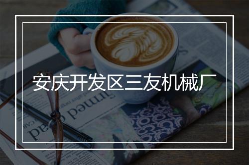 安庆开发区三友机械厂