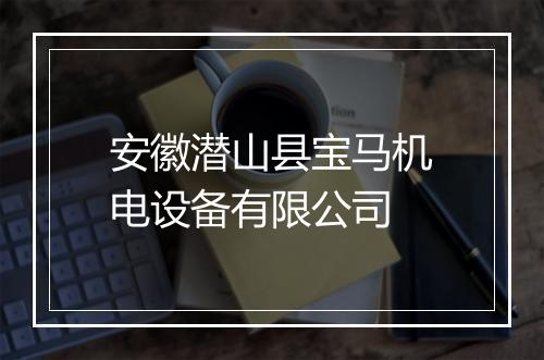 安徽潜山县宝马机电设备有限公司
