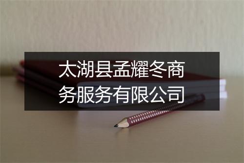 太湖县孟耀冬商务服务有限公司