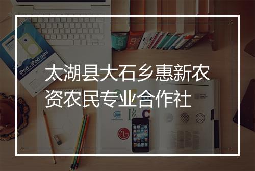 太湖县大石乡惠新农资农民专业合作社