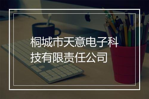 桐城市天意电子科技有限责任公司
