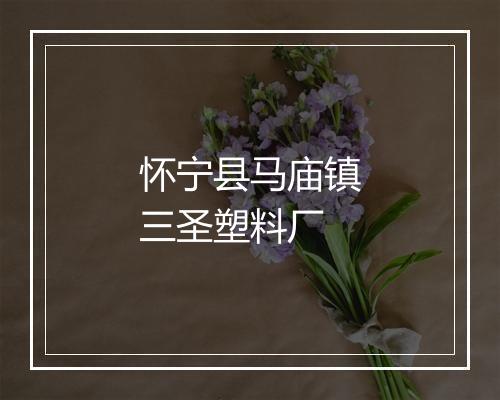 怀宁县马庙镇三圣塑料厂