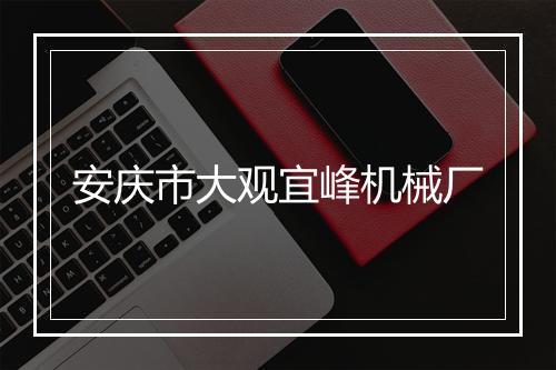安庆市大观宜峰机械厂