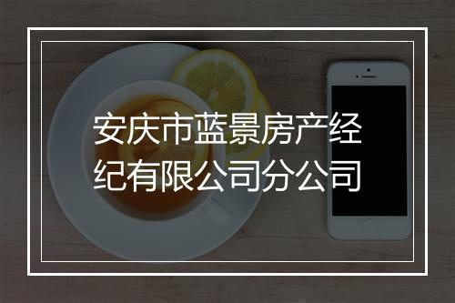 安庆市蓝景房产经纪有限公司分公司