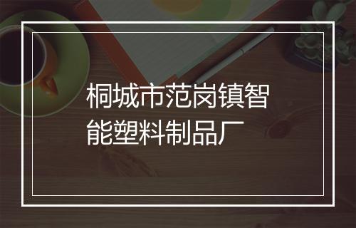 桐城市范岗镇智能塑料制品厂