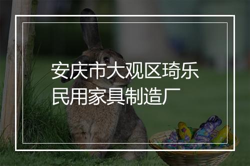 安庆市大观区琦乐民用家具制造厂