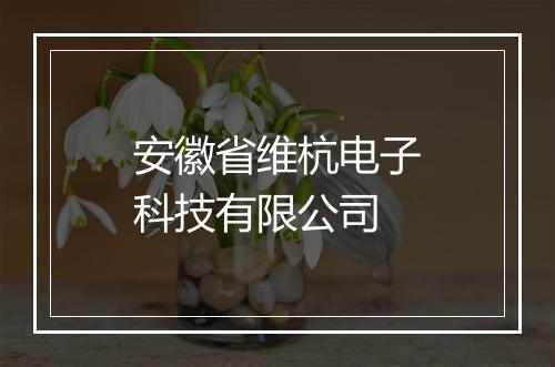 安徽省维杭电子科技有限公司