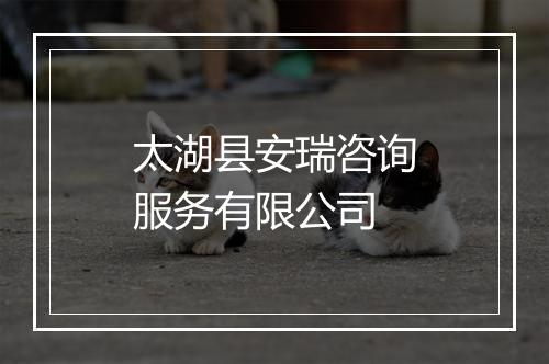 太湖县安瑞咨询服务有限公司