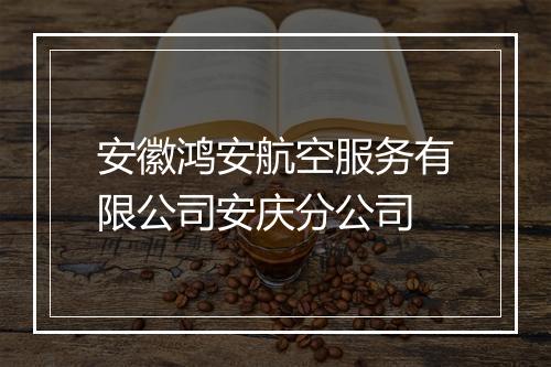 安徽鸿安航空服务有限公司安庆分公司