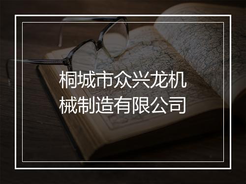 桐城市众兴龙机械制造有限公司