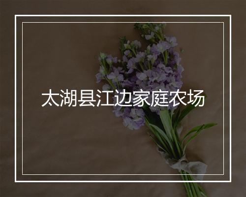 太湖县江边家庭农场