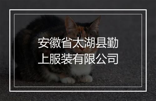 安徽省太湖县勤上服装有限公司