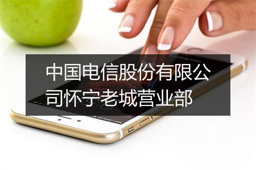 中国电信股份有限公司怀宁老城营业部