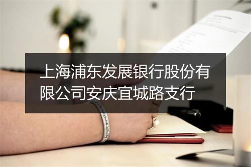 上海浦东发展银行股份有限公司安庆宜城路支行