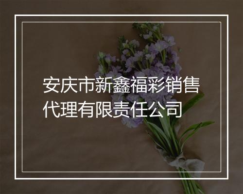 安庆市新鑫福彩销售代理有限责任公司