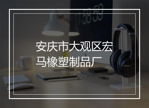 安庆市大观区宏马橡塑制品厂