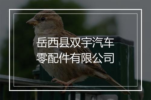 岳西县双宇汽车零配件有限公司