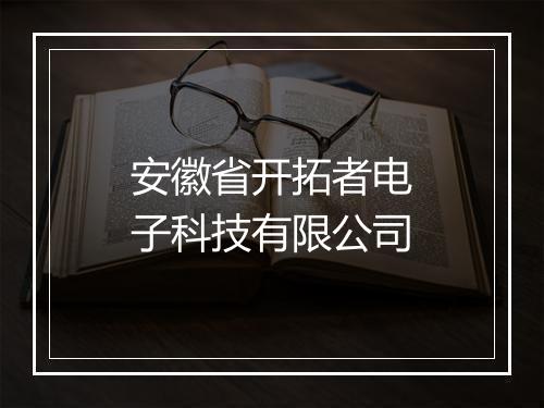 安徽省开拓者电子科技有限公司