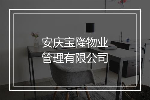 安庆宝隆物业管理有限公司