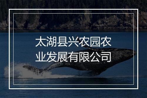 太湖县兴农园农业发展有限公司