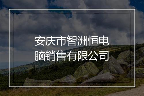 安庆市智洲恒电脑销售有限公司