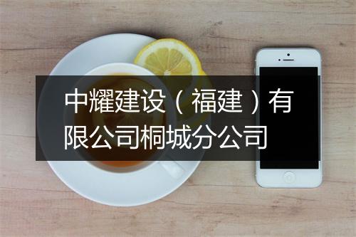 中耀建设（福建）有限公司桐城分公司