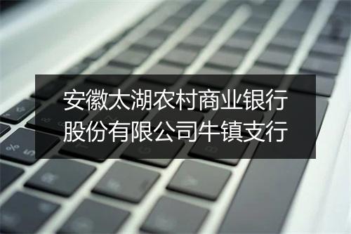 安徽太湖农村商业银行股份有限公司牛镇支行